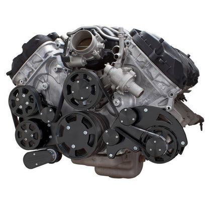 CVF B-FC5-WRAPTOR-ALT Stealth Black Serpentine System for Ford Coyote 5.0 - Alternator - All Inclusive