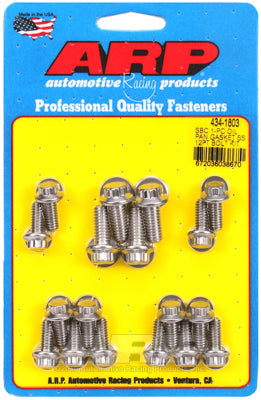 ARP 434-1803 SB Chevy 1-Pc SS 12PT Oil Pan Gasket Bolt Kit