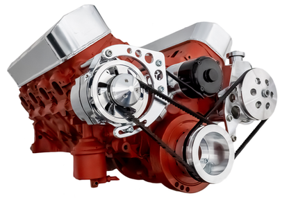 CVF 454-PS-SYSTEM-C-EWP-L Chevy Big Block V-Belt System - Power Steering EWP