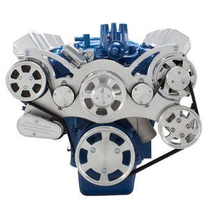 CVF Racing CVF-390-WRAPTOR-AC 390-WRAPTOR-AC Serpentine System for Ford FE Engines - AC Power Steering & Alternator - All Inclusive