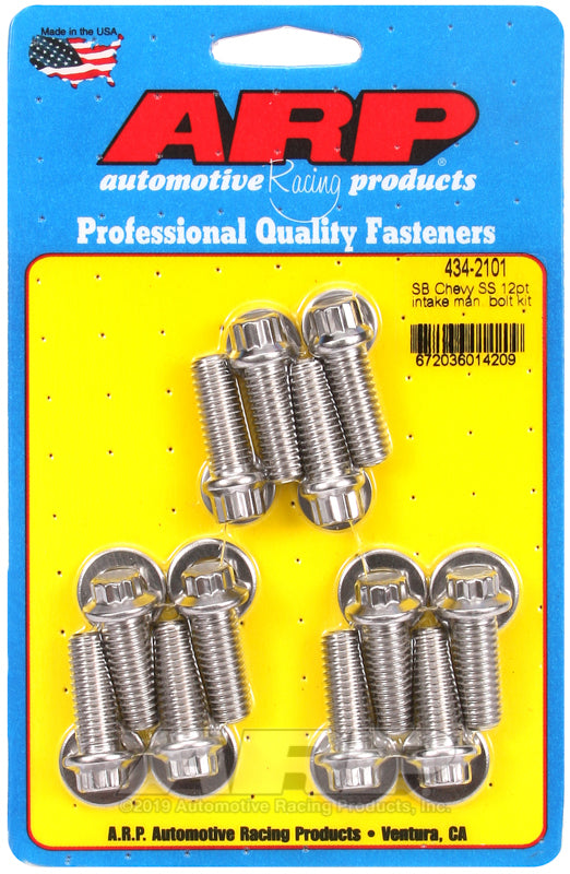ARP 434-2101 SB Chevy SS 12PT Intake Manifold Bolt Kit