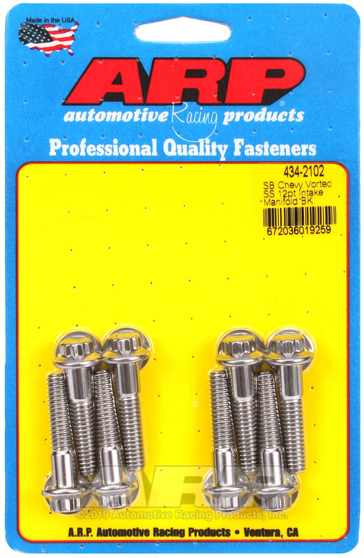 ARP 434-2102 SB Chevy Vortec SS 12PT Intake Manifold Bolt Kit
