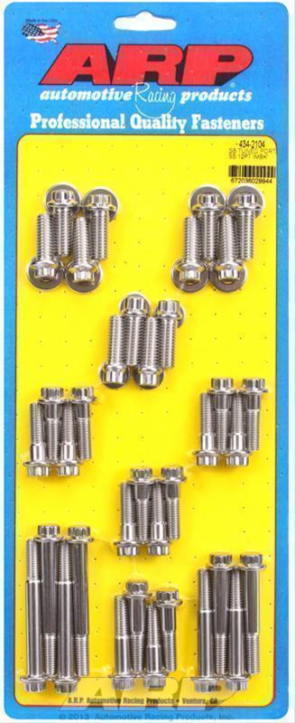 ARP 434-2104 SB Tuned Port Complete SS 12PT Intake Manifold Bolt Kit