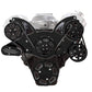 CVF BD-454-WRAPTOR-PS Black Diamond Serpentine System for 396 427 & 454 - Power Steering & Alternator - All Inclusive