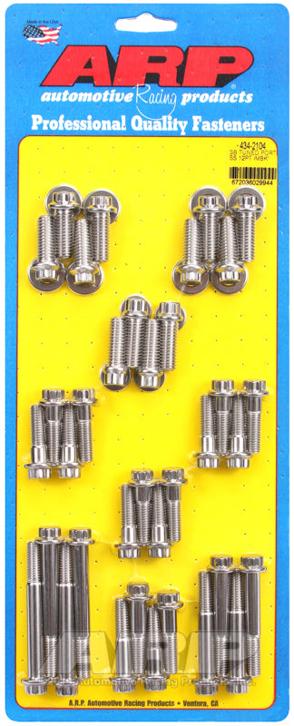 ARP 434-2104 SB Tuned Port Complete SS 12PT Intake Manifold Bolt Kit