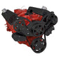CVF B-350-WRAPTOR-ACO Black Serpentine System for Chev SB 283-350-400 - AC & Alternator - All Inclusive