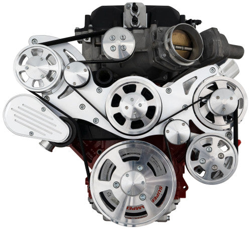 LSA-WRAPTOR-AC-CAM Chevy LSA Serpentine Kit AC Alternator & Power Steering