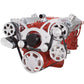 CVF 350-WRAPTOR-AC-EWP Serpentine System for Chev SB 283-350-400 - AC Power Steering & Alternator w/ Electric Water Pump - All Inclusive
