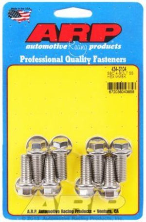 ARP 434-3104 SB Chevy 4-Bolt SS Hex Motor Mount Bolt Kit