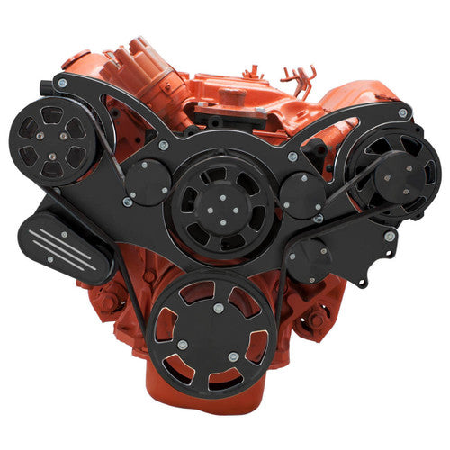 CVF BD-440-WRAPTOR-AC Black Diamond Serpentine System for Big Block Mopar - AC Power Steering & Alternator - All Inclusive