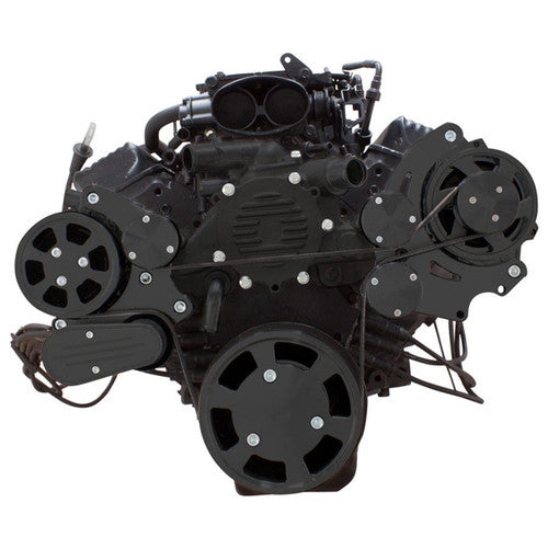 CVF B-LT1-WRAPTOR-PS Stealth Black Serpentine System for LT1 Generation II - Power Steering & Alternator - All Inclusive