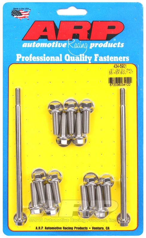ARP 434-6901 LS1 LS2 SS Hex Oil Pan Bolt Kit