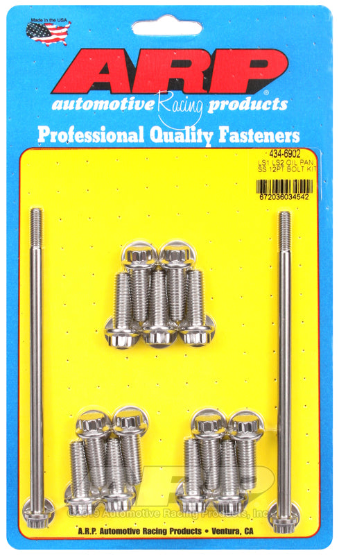 ARP 434-6902 LS1 LS2 SS 12PT Oil Pan Bolt Kit
