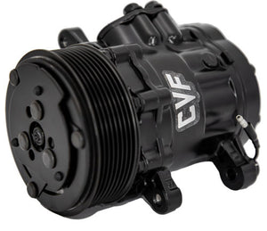 CVF Racing CVF-PEANUT-7B10-134A-B-8RIB Peanut Style AC Compressor, Black, 8 Rib Clutch