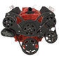 CVF BD-350-WRAPTOR-ACO Black Diamond Serpentine System for Chev SB 283-350-400 - AC & Alternator - All Inclusive