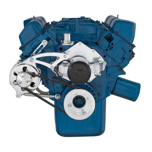 CVF Racing CVF-351C-ALT-SYSTEM-EWP 351C-ALT-SYSTEM-EWP Ford 351C 351M & 400 V-Belt System - Alternator Only w/ Electric Water Pump