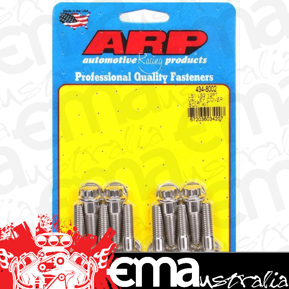 ARP 434-8002 LS1 LS2 SS 12PT Valley Cover Bolt Kit