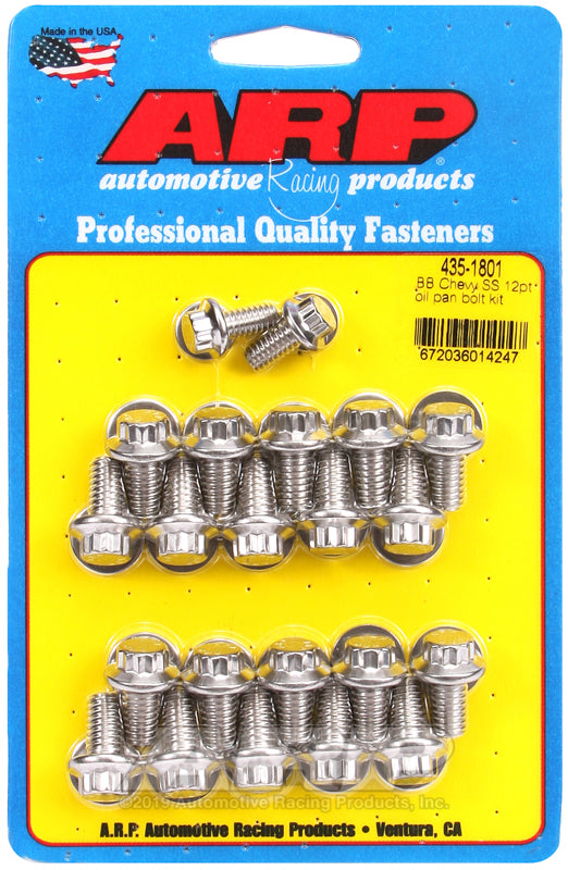 ARP Fasteners ARP435-1801 435-1801 BB Chevy SS 12PT Oil Pan Bolt Kit
