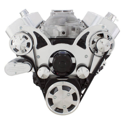 CVF 454-WRAPTOR-AC-EWP Serpentine System for Big Block Chevy - AC Power Steering & Alternator w/ Electric Water Pump - All Inclusive