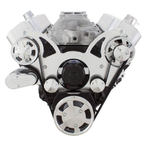 CVF 454-WRAPTOR-AC-EWP Serpentine System for Big Block Chevy - AC Power Steering & Alternator w/ Electric Water Pump - All Inclusive