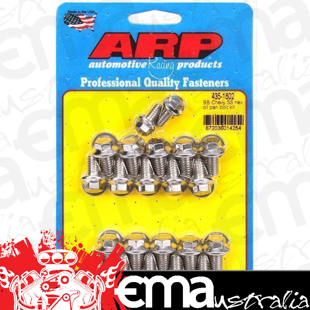 Chev big block Mark IV 396-454 C.I.D. & Gen V/VI 454 C.I.D. V8 435-1802 BB Chevy SS Hex Oil Pan Bolt Kit ARP Fasteners ARP435-1802