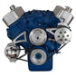 CVF 460-PS-SYSTEM-L-HF-KEY Big Block Ford Pulley System 429 & 460 Power Steering w/ Low Mount Alternator