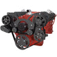 CVF B-350-WRAPTOR-ACO-EWP Black Serpentine System for Chev SB 283-350-400 - AC & Alternator w/ Electric Water Pump - All Inclusive