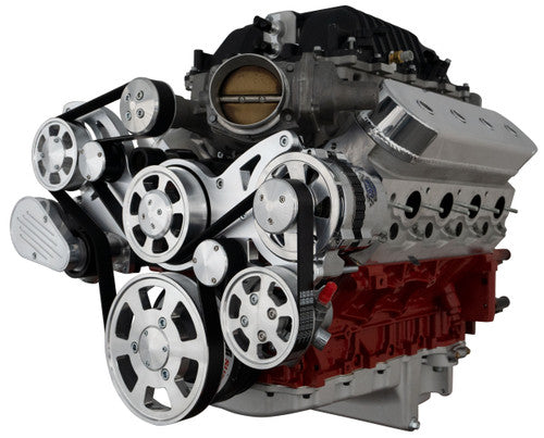 LSA-WRAPTOR-AC-CAM Chevy LSA Serpentine Kit AC Alternator & Power Steering