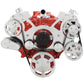 CVF 350-WRAPTOR-AC-EWP Serpentine System for Chev SB 283-350-400 - AC Power Steering & Alternator w/ Electric Water Pump - All Inclusive