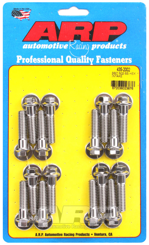 ARP 435-2002 BB Chevy 502 SS Hex Intake Manifold Bolt Kit