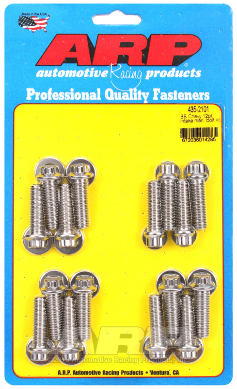ARP 435-2101 BB Chevy 12PT Intake Manifold Bolt Kit