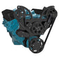 CVF B-PONT-WRAPTOR-ALT Stealth Black Pontiac Serpentine System for 350-400 428 & 455 V8 - Alternator Only - All Inclusive