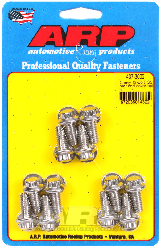 ARP 437-3002 Chevy 12-Bolt SS Rear End Cover Bolt Kit