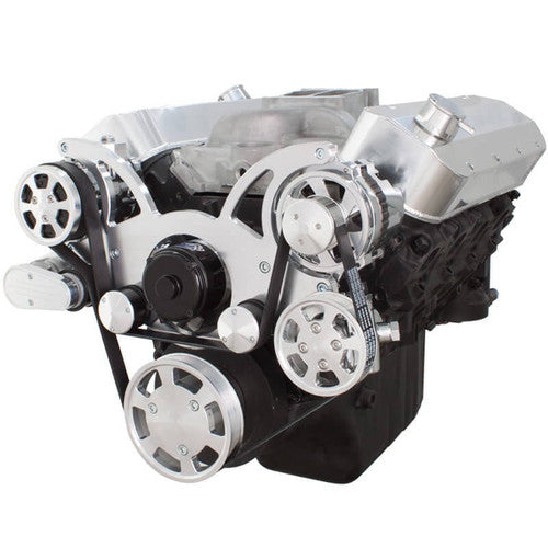 CVF 454-WRAPTOR-AC-EWP Serpentine System for Big Block Chevy - AC Power Steering & Alternator w/ Electric Water Pump - All Inclusive