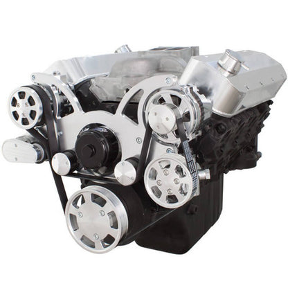 CVF 454-WRAPTOR-AC-EWP Serpentine System for Big Block Chevy - AC Power Steering & Alternator w/ Electric Water Pump - All Inclusive