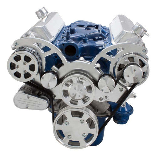 CVF Racing 302-Wraptor-AC-D-4A Serpentine System for 289, 302 & 351W - AC, Power Steering & Alternator - All Inclusive