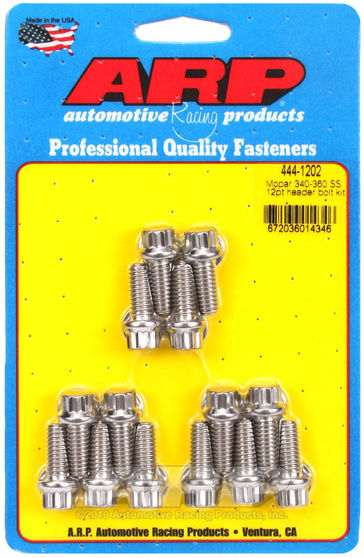 ARP 444-1202 Mopar 340-360 SS 12PT Header Bolt Kit