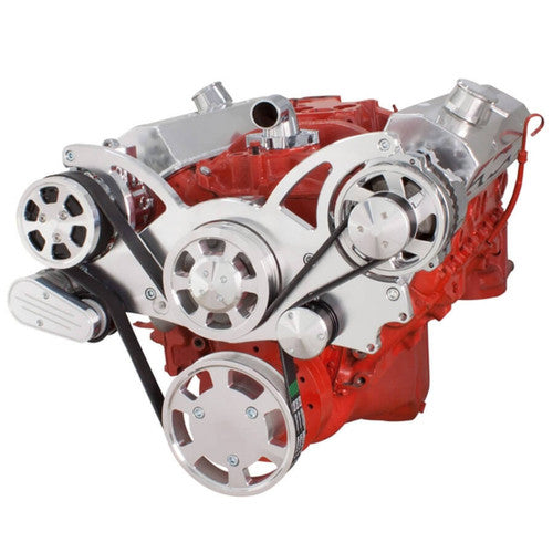 CVF 350-WRAPTOR-PS Serpentine System for Chev SB 283-350-400 - Power Steering & Alternator - All Inclusive