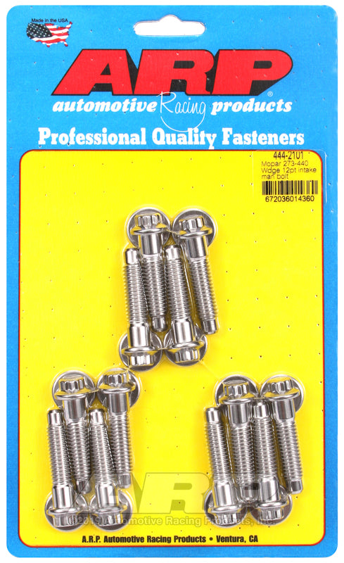 ARP 444-2101 Mopar 273-440 Wedge 12PT Intake Manifold Bolt Kit