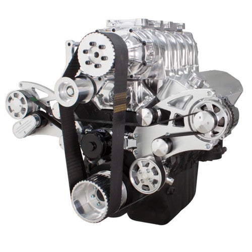 CVF 454SC-WRAPTOR-ALT-EWP Serpentine System for 396 427 & 454 Supercharger - Alternator Only w/ Electric Water Pump - All Inclusive