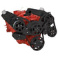 CVF B-350-WRAPTOR-ACO Black Serpentine System for Chev SB 283-350-400 - AC & Alternator - All Inclusive