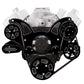 CVF BD-454-WRAPTOR-ALT-EWP Black Diamond Serpentine System for 396 427 & 454 - Alternator Only w/ Electric Water Pump - All Inclusive