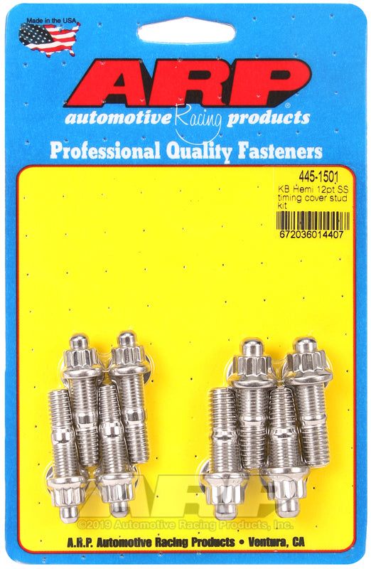 ARP 445-1501 Kb Hemi SS 12PT Timing Cover Stud Kit