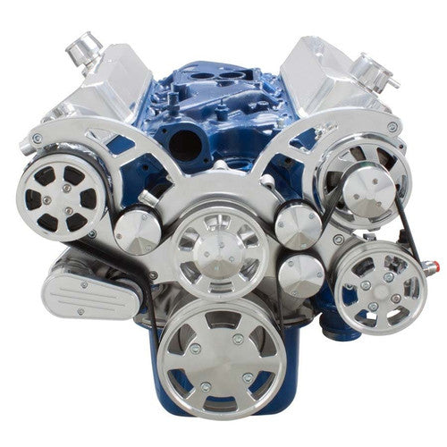 CVF Racing 302-Wraptor-AC-D-4A Serpentine System for 289, 302 & 351W - AC, Power Steering & Alternator - All Inclusive