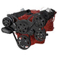 CVF BD-350-WRAPTOR-ACO Black Diamond Serpentine System for Chev SB 283-350-400 - AC & Alternator - All Inclusive