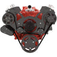 CVF B-350-WRAPTOR-PS-EWP Black Serpentine System for Chev SB 283-350-400 - Power Steering w/ Electric Water Pump - All Inclusive