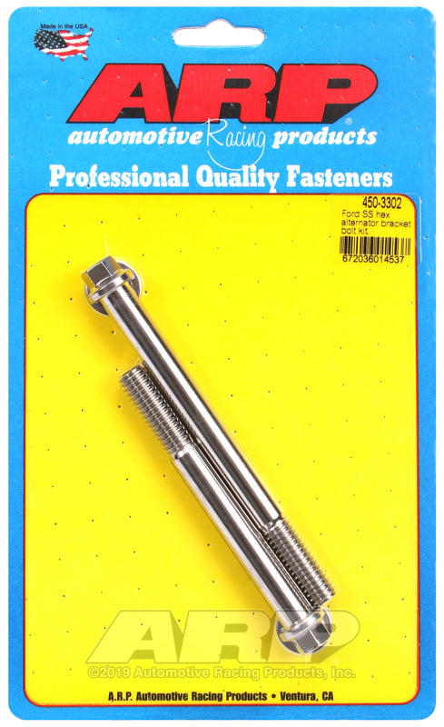 ARP Fasteners ARP450-3302 450-3302 Ford SS Hex Alternator Bracket Bolt Kit