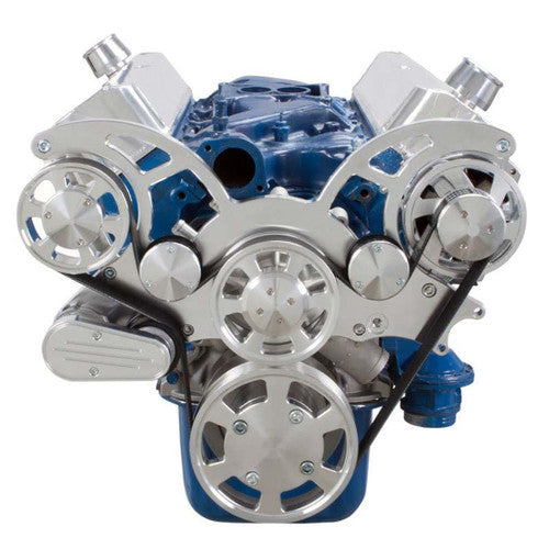 CVF Racing 302-Wraptor-AC-D-4A Serpentine System for 289, 302 & 351W - AC, Power Steering & Alternator - All Inclusive