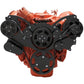 CVF B-440-WRAPTOR-PS Stealth Black Serpentine System for Big Block Mopar - Power Steering - All Inclusive