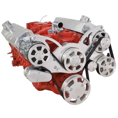 CVF Racing CVF-350-WRAPTOR-ALT 350-WRAPTOR-ALT Serpentine System for Chev SB 283-350-400 - Alternator Only - All Inclusive